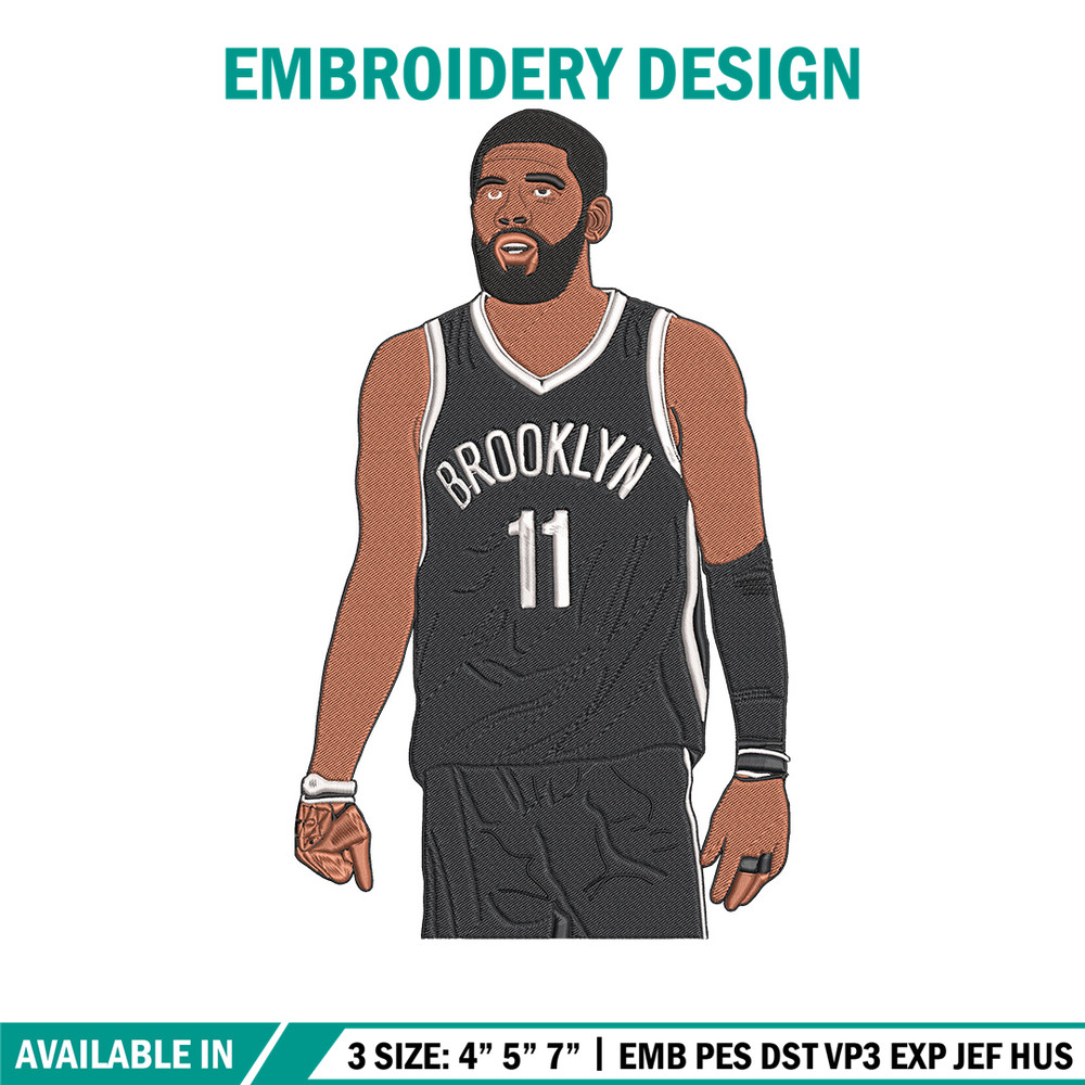 Brooklyn Nets player embroidery design, NBA embroidery,Sport embroidery, Logo sport embroidery, Embroidery design.jpg