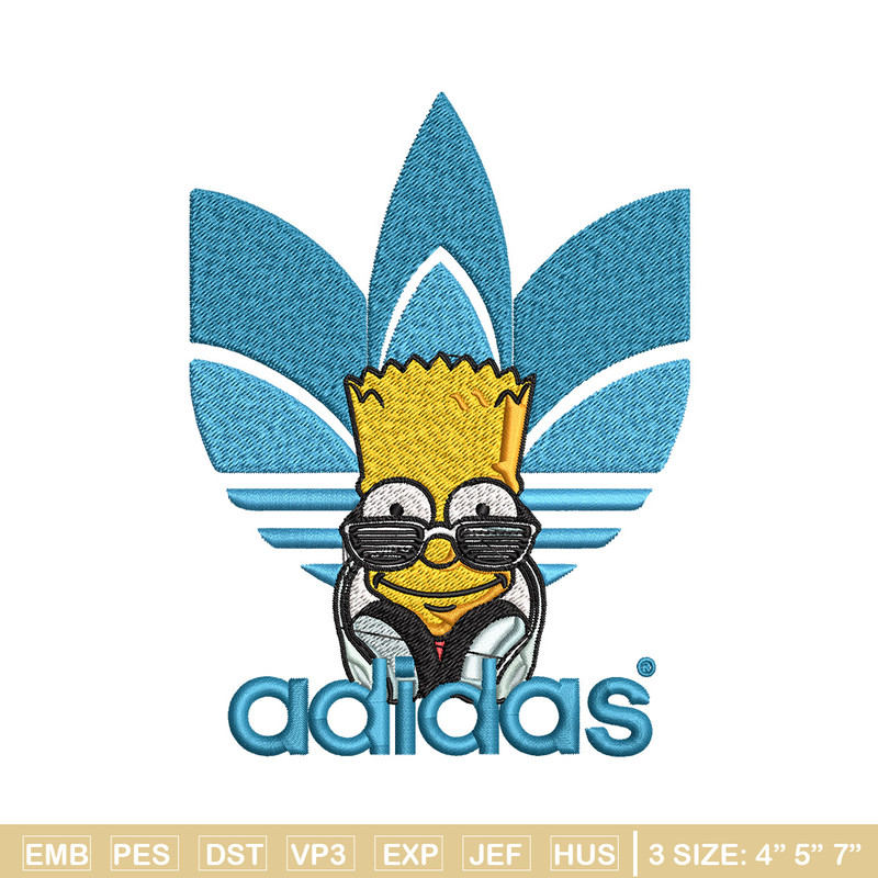 Bart simpson adidas Embroidery Design,Adidas Embroidery, Brand Embroidery, Embroidery File, Logo shirt, Digital download.jpg