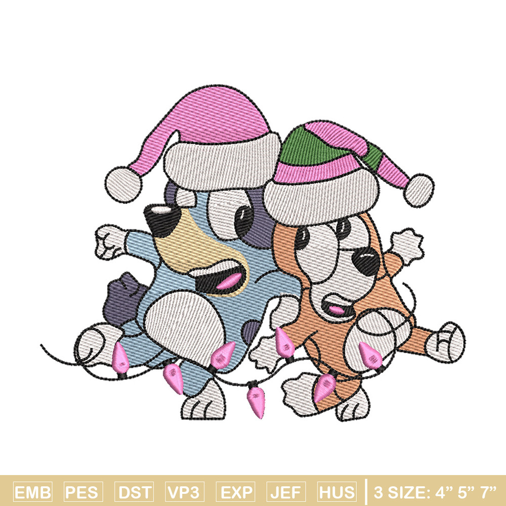 Bluey bingo embroidery design, Bluey embroidery, Chrismas design, Embroidery file, Embroidery shirt, Digital download.jpg