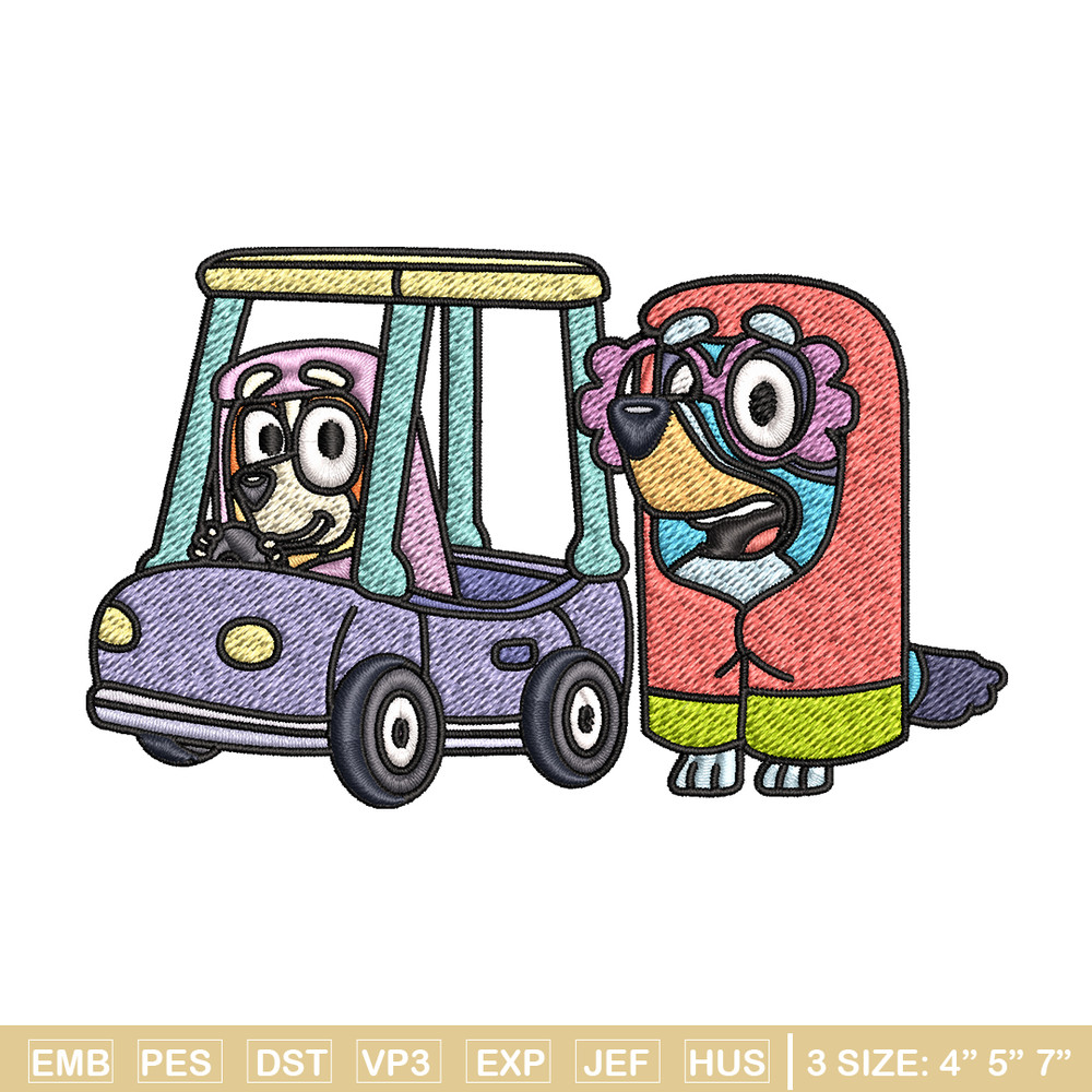 Bluey bingo Embroidery design, Bluey Embroidery, Embroidery File, cartoon design, cartoon shirt, Digital download..jpg