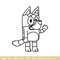 Bluey Coloring Pages Embroidery, Bluey Embroidery, Embroidery File, cartoon design, logo shirt, Digital download..jpg