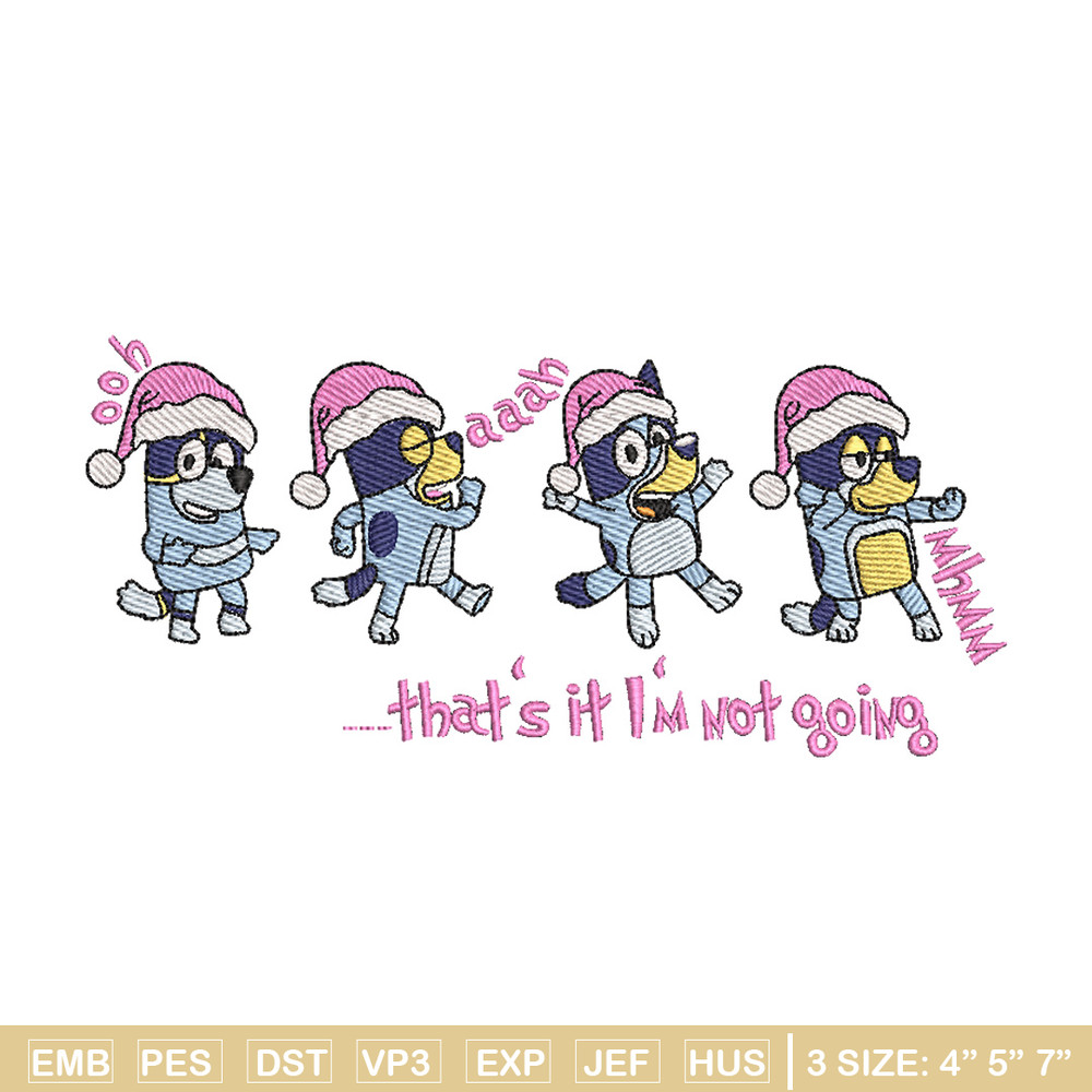 Bluey dance embroidery design, Bluey embroidery, Chrismas design, Embroidery file, Embroidery shirt,Digital download.jpg