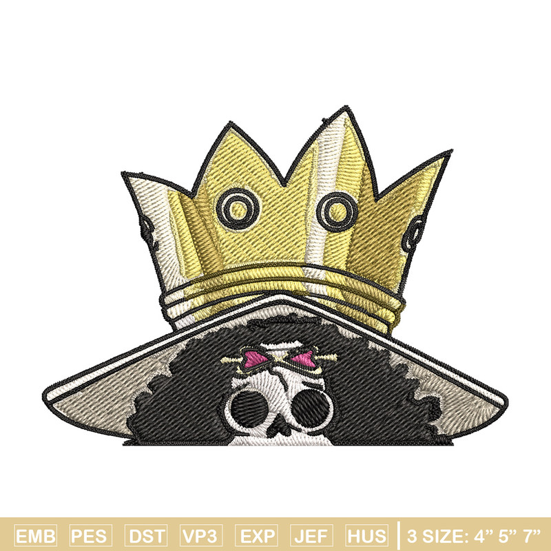 Brook Peeker Embroidery Design, One piece Embroidery, Embroidery File, Anime Embroidery, Anime shirt, Digital download..jpg