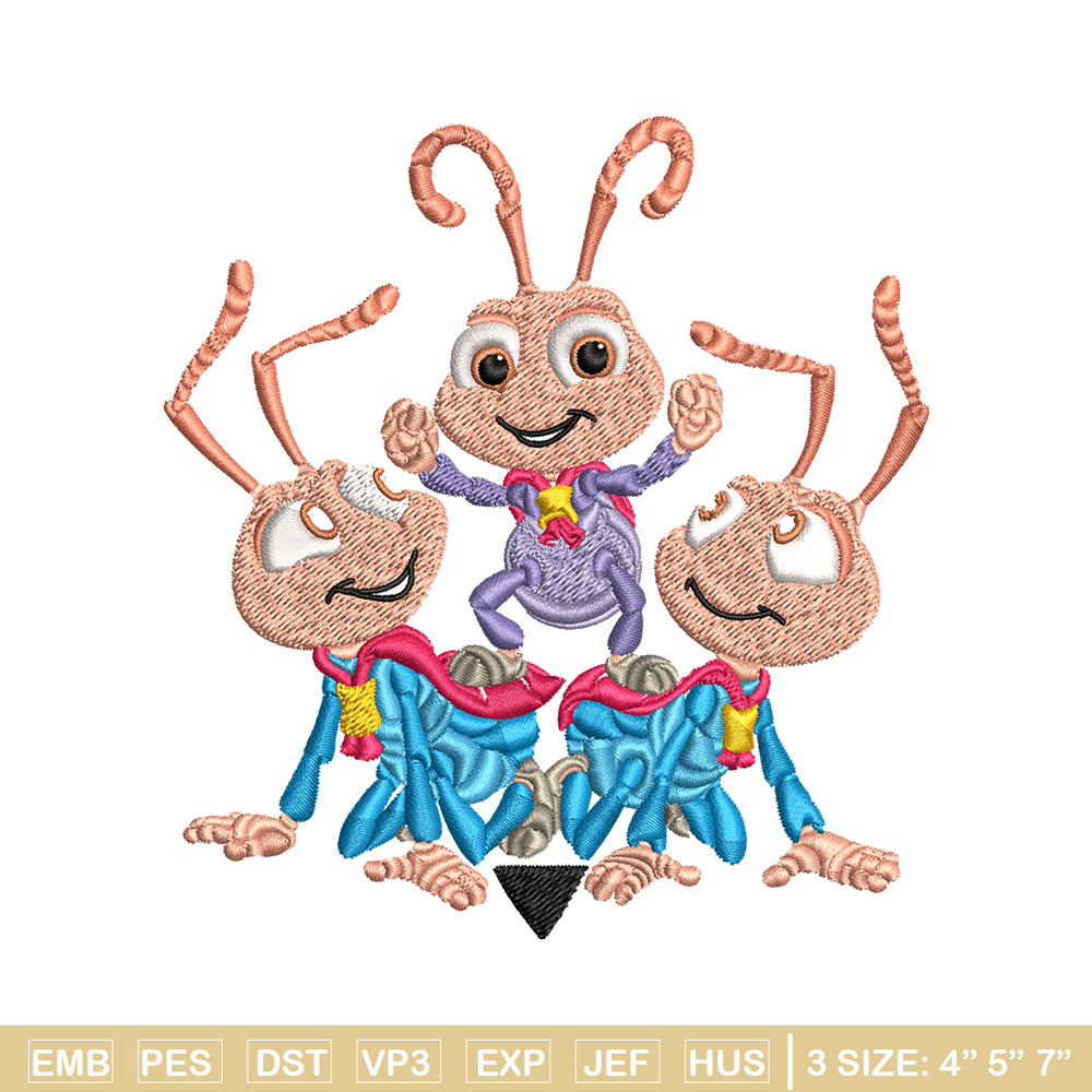 Bug's Life logo Embroidery design, Bug's Life logo Embroidery, cartoon design, Embroidery File, Digital download..jpg