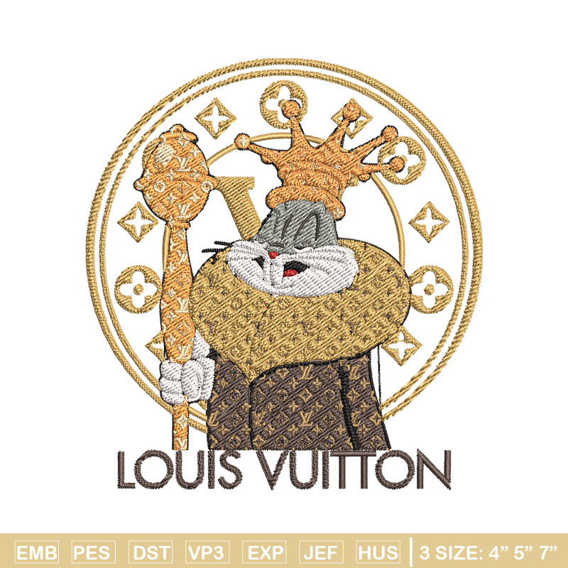 Bunny cartoon lv Embroidery Design, Lv Embroidery, Embroidery File, Brand Embroidery, Logo shirt, Digital download.jpg