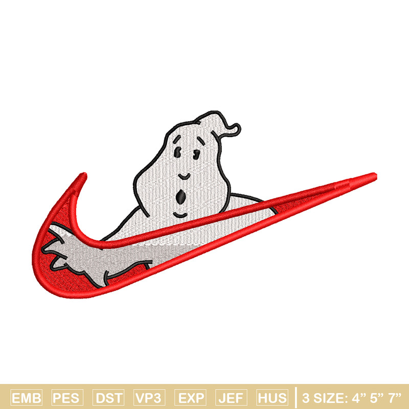 Casafantasmas nike embroidery design, Ghostbusters embroidery, nike design, movie design, movie shirt, Digital download.jpg