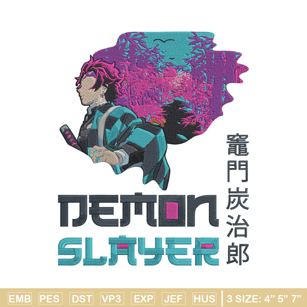 Demon slayer Embroidery Design,Demon slayer Embroidery,Embroidery File,Anime Embroidery,Anime shirt, Digital download..jpg