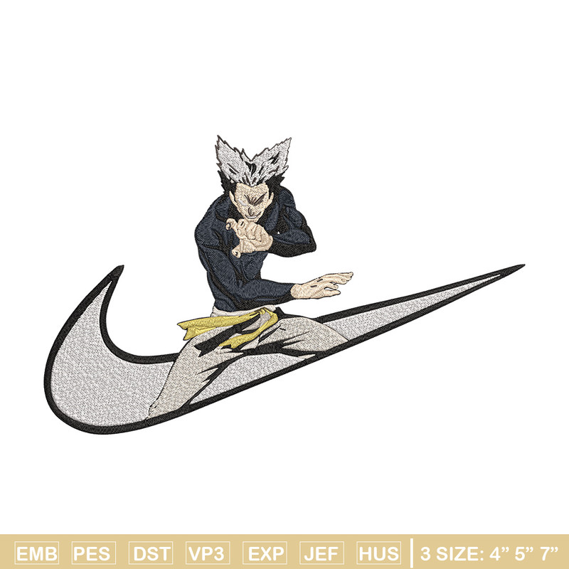 Garou x nike Embroidery Design, One punch man Embroidery, Embroidery File,Nike Embroidery, Anime shirt, Digital download.jpg