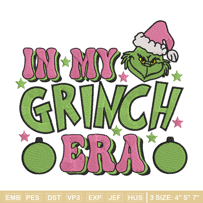Grinch era embroidery design, Grinch embroidery, Chrismas design,Embroidery shirt, Embroidery file, Digital download.jpg