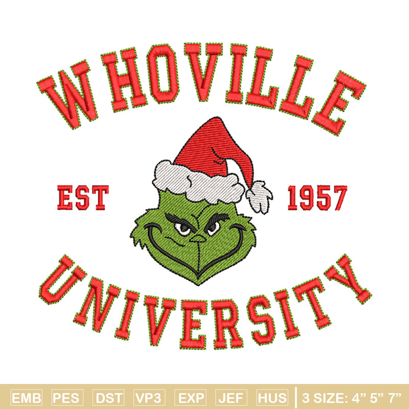 Grinch est1957 embroidery design, Grinch embroidery, Chrismas design, Embroidery shirt, Embroidery file,Digital download.jpg
