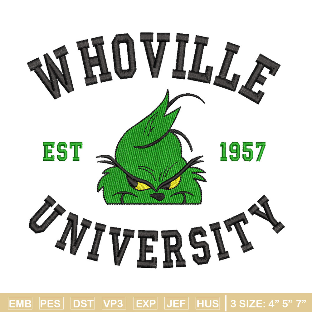 Grinch est1957 embroidery design,Grinch embroidery, Chrismas design, Embroidery file, Embroidery shirt, Digital download.jpg