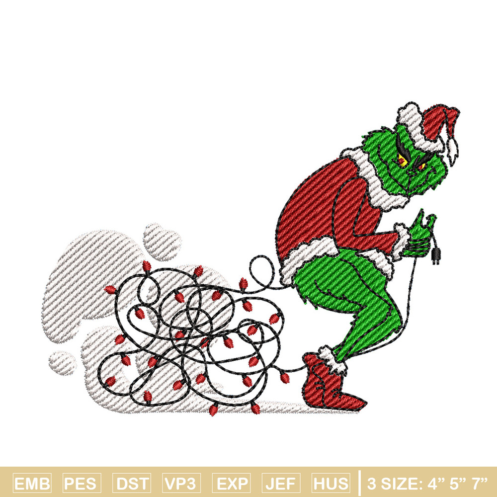 Grinch funny embroidery design, Grinch embroidery, Chrismas design,Embroidery shirt, Embroidery file, Digital download.jpg