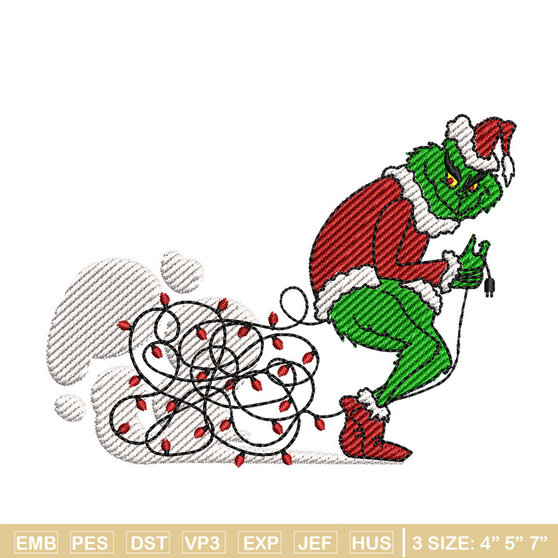 Grinch funny embroidery design, Grinch embroidery, Chrismas design,Embroidery shirt, Embroidery file, Digital download.jpg