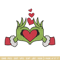 Grinch love embroidery design, Grinch embroidery, Chrismas design, Embroidery shirt, Embroidery file, Digital download.jpg