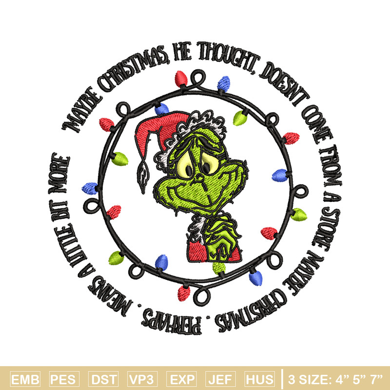 Grinch santa logo Embroidery design, Grinch merry christmas Embroidery, Grinch design, Embroidery File, Instant download.jpg