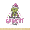 Grinch today embroidery design, Grinch embroidery, Chrismas design,Embroidery shirt, Embroidery file, Digital download.jpg