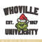 Grinch Whoville University Christmas Embroidery design, Grinch Christmas Embroidery, Grinch design, Digital download.jpg