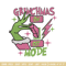 Grinchmas mode embroidery design, Grinch embroidery, Chrismas design, Embroidery shirt, Embroidery file,Digital download.jpg