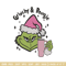 Grinchy bougie Embroidery Design, Grinch Embroidery, Embroidery File,Chrismas Embroidery, Anime shirt, Digital download.jpg