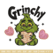 Grinchy cute Embroidery Design, Grinch Embroidery, Embroidery File, Chrismas Embroidery, Anime shirt,Digital download.jpg