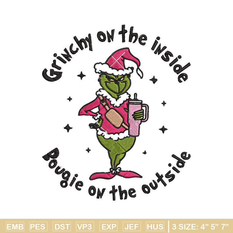 Grinchy Embroidery Design, Grinch Embroidery, Embroidery File, Chrismas Embroidery, Anime shirt, Digital download.jpg