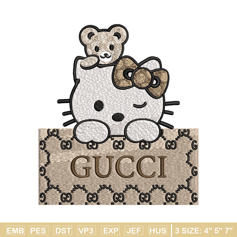 Hello kitty gucci Embroidery Design, Gucci Embroidery, Embroidery File, Logo shirt, Sport Embroidery, Digital download..jpg