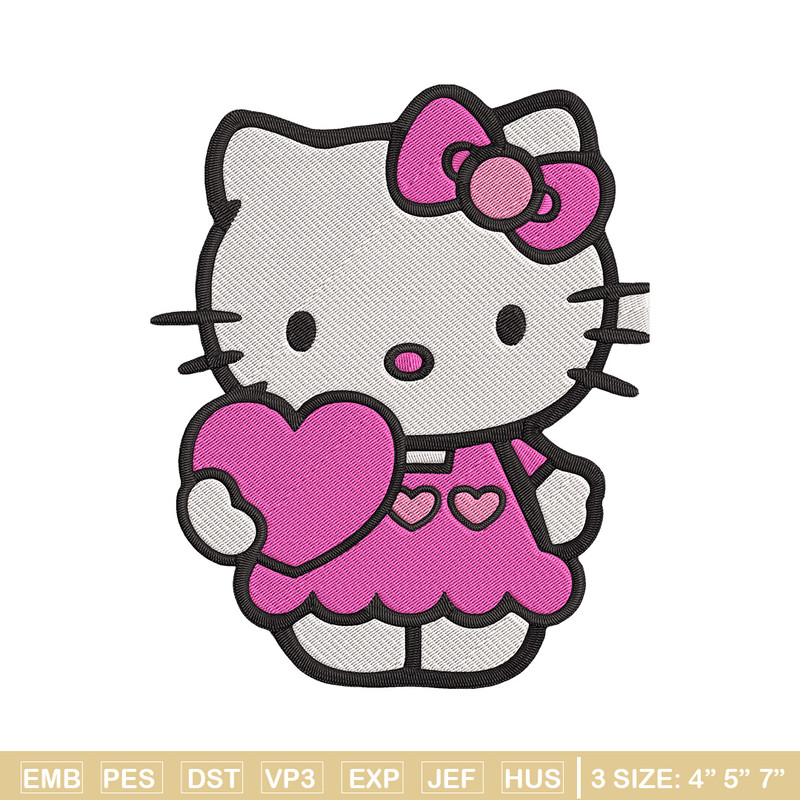 Hello kitty heart Embroidery Design, Hello kitty Embroidery, Embroidery File, Anime Embroidery, Digital download.jpg