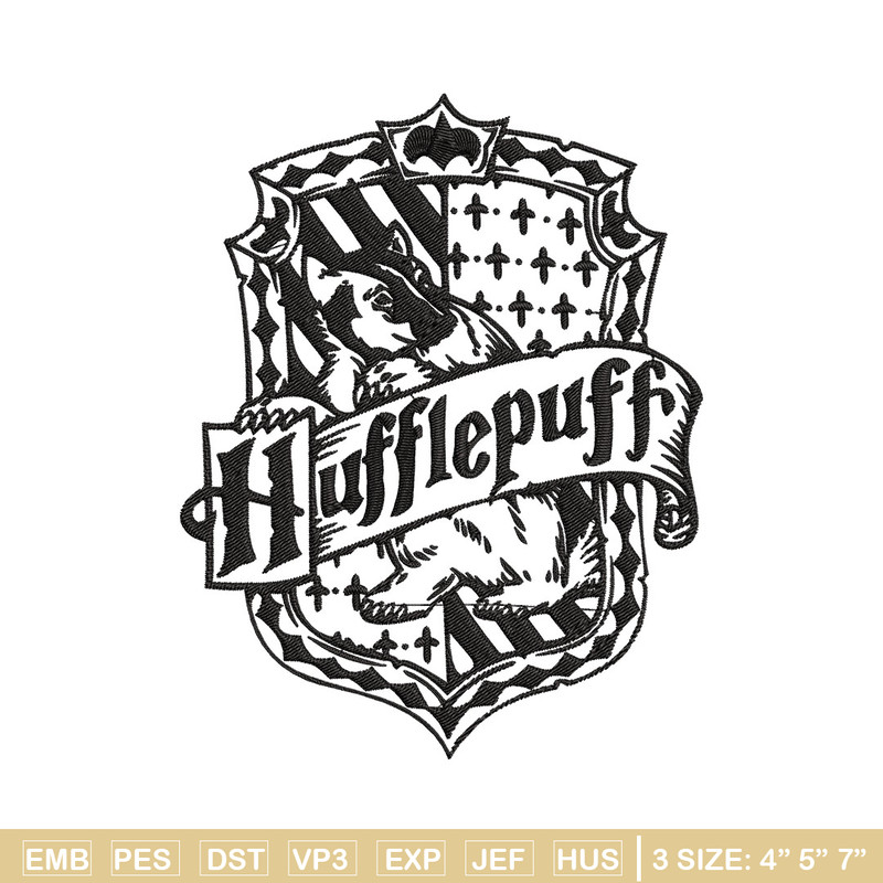 Hufflepuff Embroidery Design, logo Embroidery, Embroidery File, logo shirt, Embroidery design, Digital download..jpg