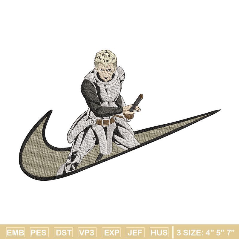 Iaian x nike Embroidery Design, One punch man Embroidery, Embroidery File, Nike Embroidery, Anime shirt,Digital download.jpg