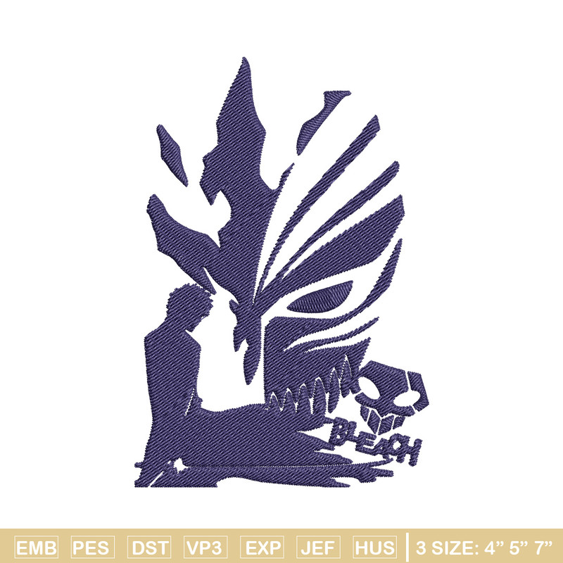 Ichigo mask Embroidery Design, Bleach Embroidery, Embroidery File, Anime Embroidery,Anime shirt, Digital download.jpg