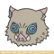 Inosuke sticker Embroidery Design, Demon slayer Embroidery, Embroidery File, Anime Embroidery, Digital download.jpg