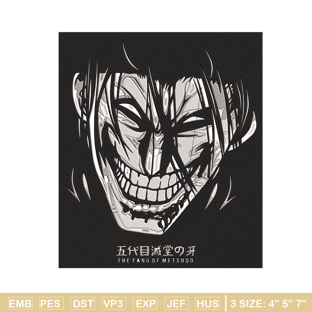 Kanoh Agito Embroidery Design,Kengan Ashura Embroidery, Embroidery File, Anime Embroidery, Anime shirt, Digital download.jpg