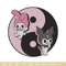 Kawaii Kuromi Embroidery Design, Hello kitty Embroidery, Embroidery File,Anime Embroidery, Anime shirt, Digital download.jpg