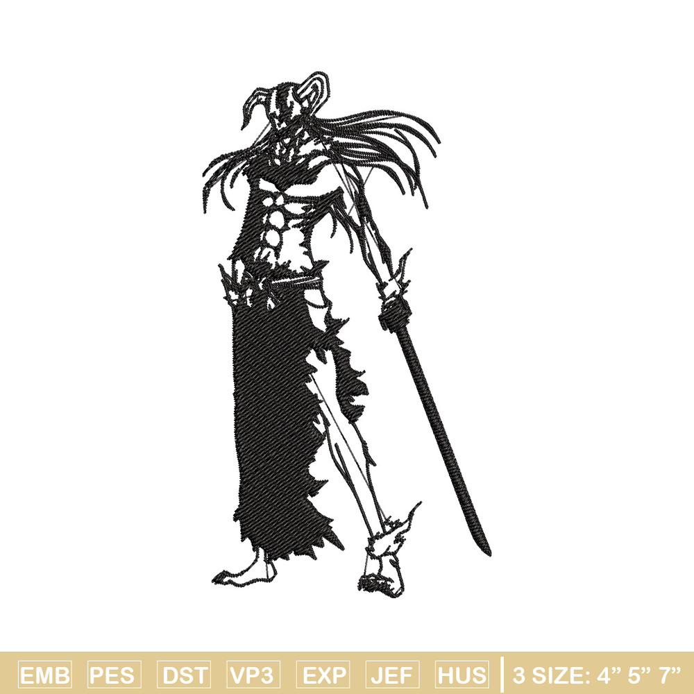 Kurosaki Ichigo Embroidery Design, Bleach Embroidery, Embroidery File, Anime Embroidery, Anime shirt, Digital download.jpg