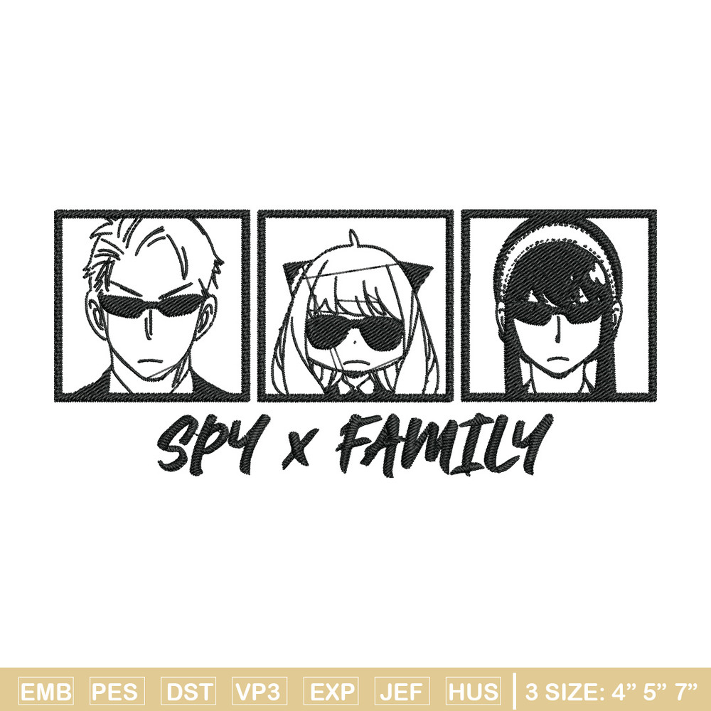Logo Spy x family Embroidery Design, Spy x family Embroidery, Embroidery File, Anime Embroidery, Digital download..jpg
