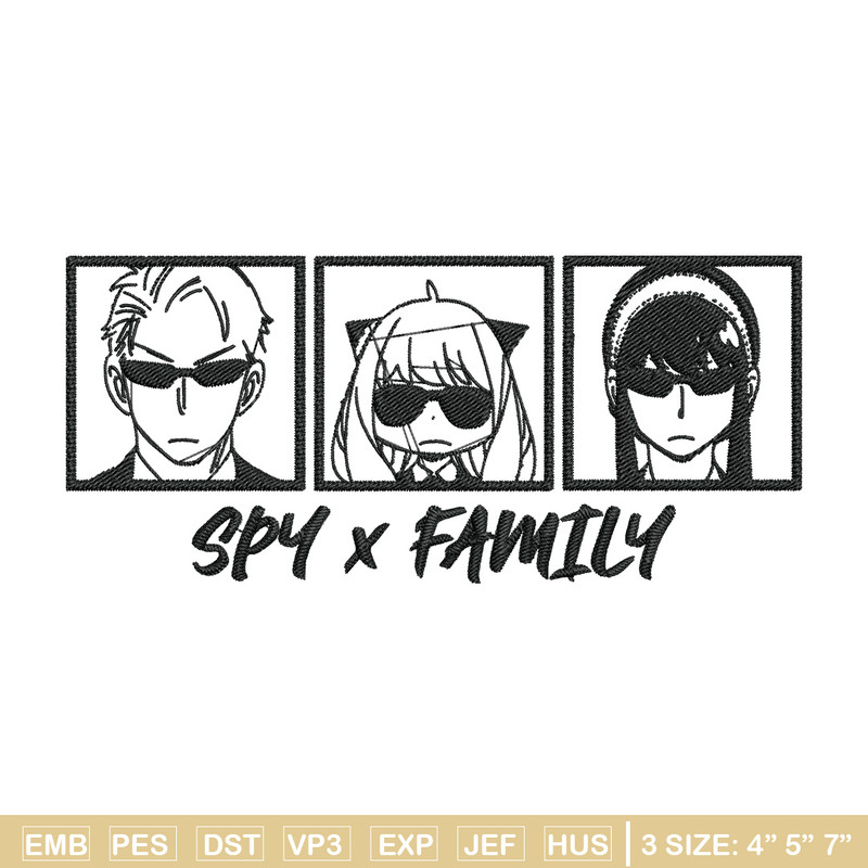 Logo Spy x family Embroidery Design, Spy x family Embroidery, Embroidery File, Anime Embroidery, Digital download..jpg