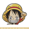Luffy Chibi Embroidery Design, One piece Embroidery, Embroidery File, Anime Embroidery, Anime shirt, Digital download.jpg