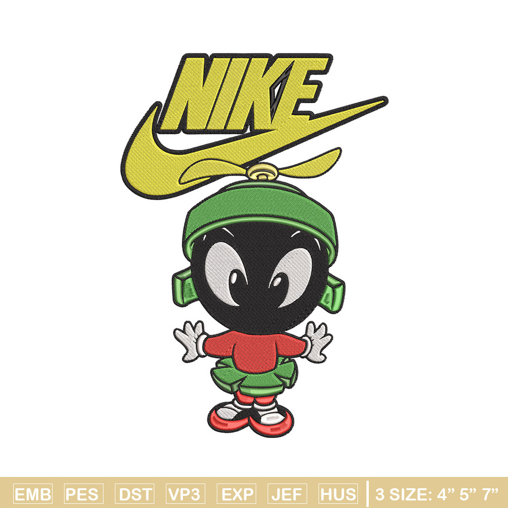 Marvin nike Embroidery Design, Marvin Embroidery, Embroidery File, Nike Embroidery, Anime shirt, Digital download.jpg