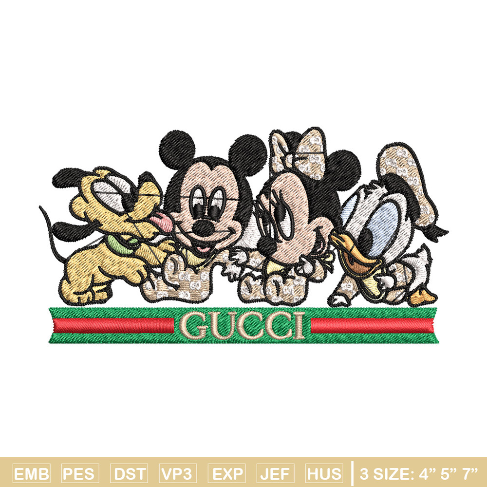 Mickey friends Embroidery Design, Gucci Embroidery, Embroidery File, Logo shirt, Sport Embroidery, Digital download.jpg