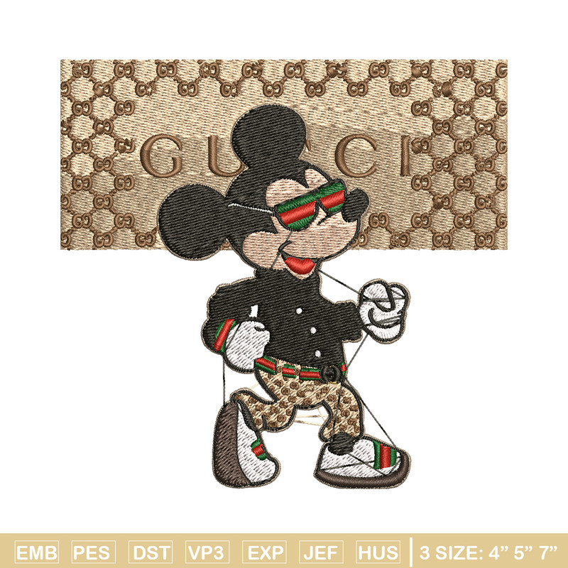 Mickey gucci Embroidery Design, Gucci Embroidery, Embroidery File, Logo shirt,Sport Embroidery, Digital download.jpg