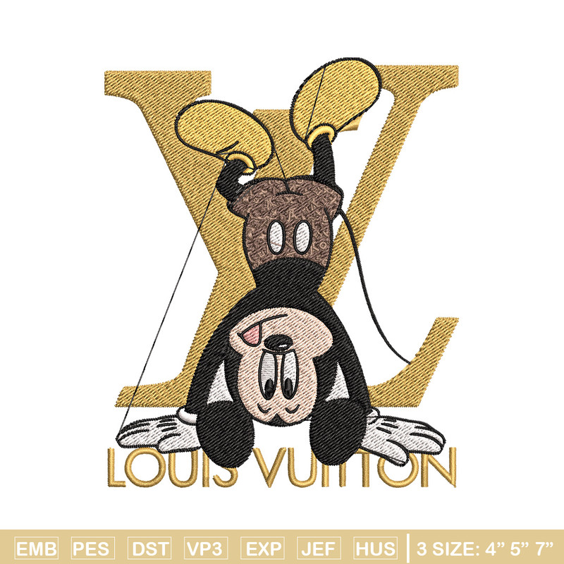 Mickey logo lv Embroidery Design, Lv Embroidery, Embroidery File, Disney Embroidery, Logo shirt, Digital download.jpg
