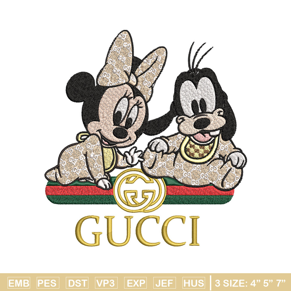 Minnie goofy baby Embroidery Design, Gucci Embroidery, Embroidery File, Logo shirt, Sport Embroidery, Digital download..jpg