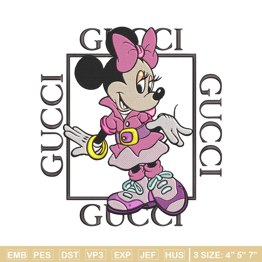 Minnie gucci Embroidery Design, Mickey Embroidery, Embroidery File, Gucci Embroidery, Anime shirt, Digital download.jpg
