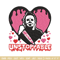 My love is Unstoppable Embroidery design, Michael Myers Embroidery, Embroidery File, halloween design, Digital download..jpg