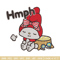 My Melody hmph Embroidery Design, Hello kitty Embroidery, Embroidery File, Anime Embroidery, Digital download.jpg