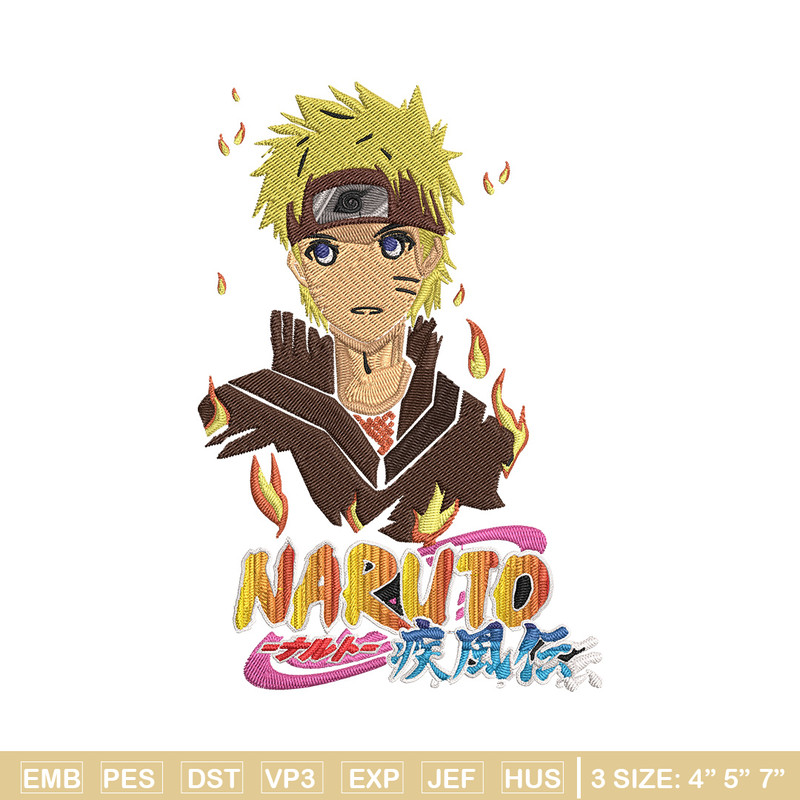 Naruto Poster Embroidery Design, Naruto Embroidery, Embroidery File, Anime Embroidery, Anime shirt,Digital download.jpg