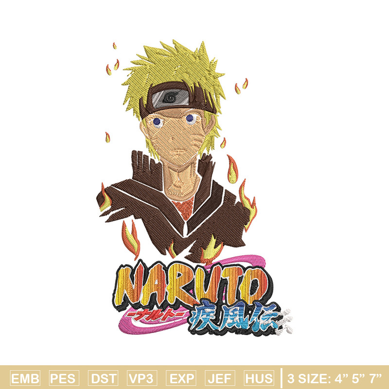 Naruto Poster Embroidery Design, Naruto Embroidery, Embroidery File,Anime Embroidery, Anime shirt, Digital download.jpg