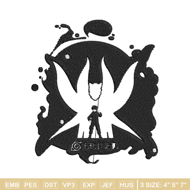 Naruto x kurama Embroidery Design, Naruto Embroidery, Embroidery File, Anime Embroidery,Anime shirt, Digital download.jpg