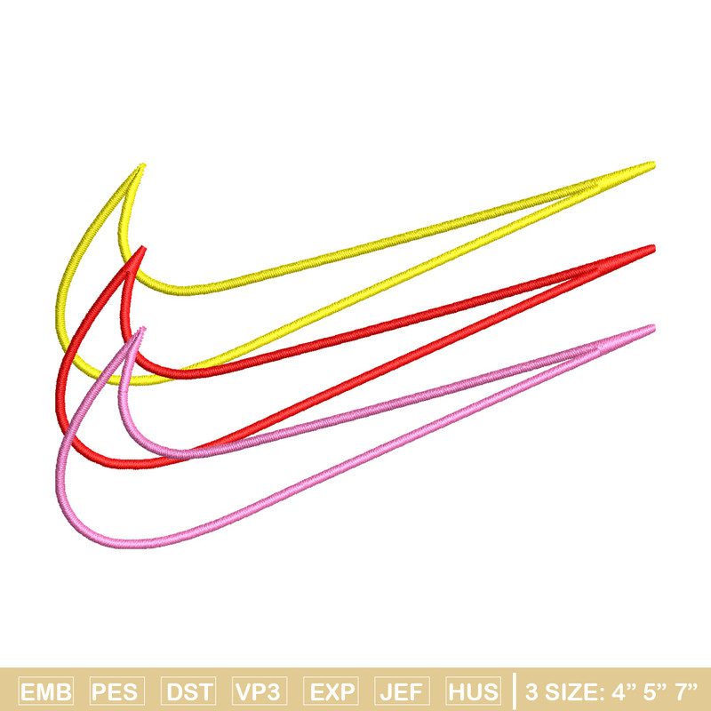 Nike 3 sign embroidery design, Logo embroidery, Nike design, Embroidery shirt, Embroidery file,Digital download.jpg