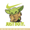 Nike Baby Yoda Embroidery design, Nike Baby Yoda cartoon Embroidery, Nike design, Embroidery file, Instant download..jpg